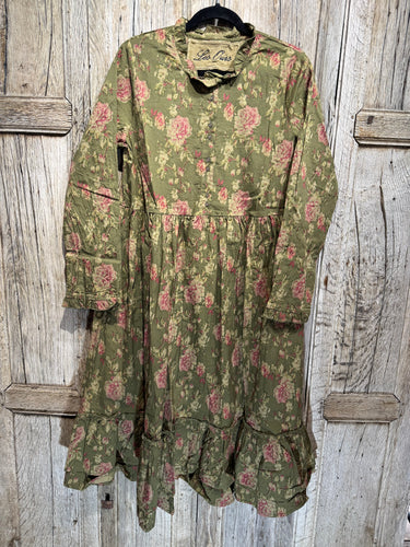 Les Ours Melo Popeline Mousse Fleurs Dress AW25