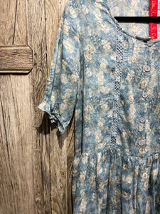 Preloved EWA i WALLA, Blue Floral Print Dress