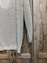 Preloved Sarah Pacini Grey Linen Mix Jumper