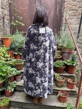 JLS Floral Ink Velvet Coat D49H