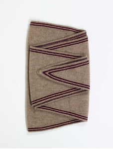Oats & Rice Bronte Mocha Brown Cashmere Scarf OR25-NS01