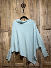 Preloved ERIKA Pale Blue Off-the-Shoulder Jumper