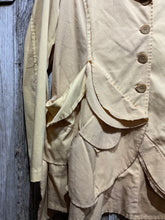 Preloved Manesera Golden Yellow Raw Edge Jacket