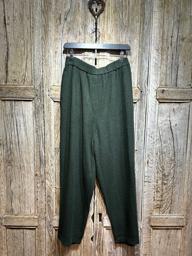 Preloved Neirami Green Cotton & Wool Trousers