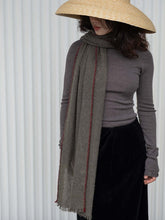 Oats & Rice Weaver Green Cashmere Scarf OR25-S01