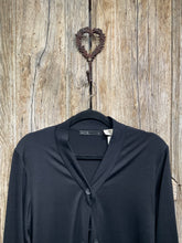 Preloved FOIL Black Cardigan with Double Buttons