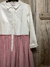 Preloved CABBAGES & ROSES White and Red Check Detail Dress