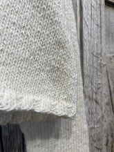 Handknits by ME White Wool and Mohair Crop Cardigan