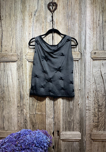 Preloved SHE’S SO, Black Stretch Vest Top