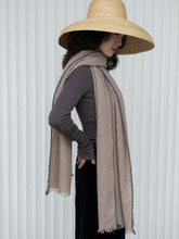 Oats & Rice Weaver Beige Cashmere Scarf OR25-S01