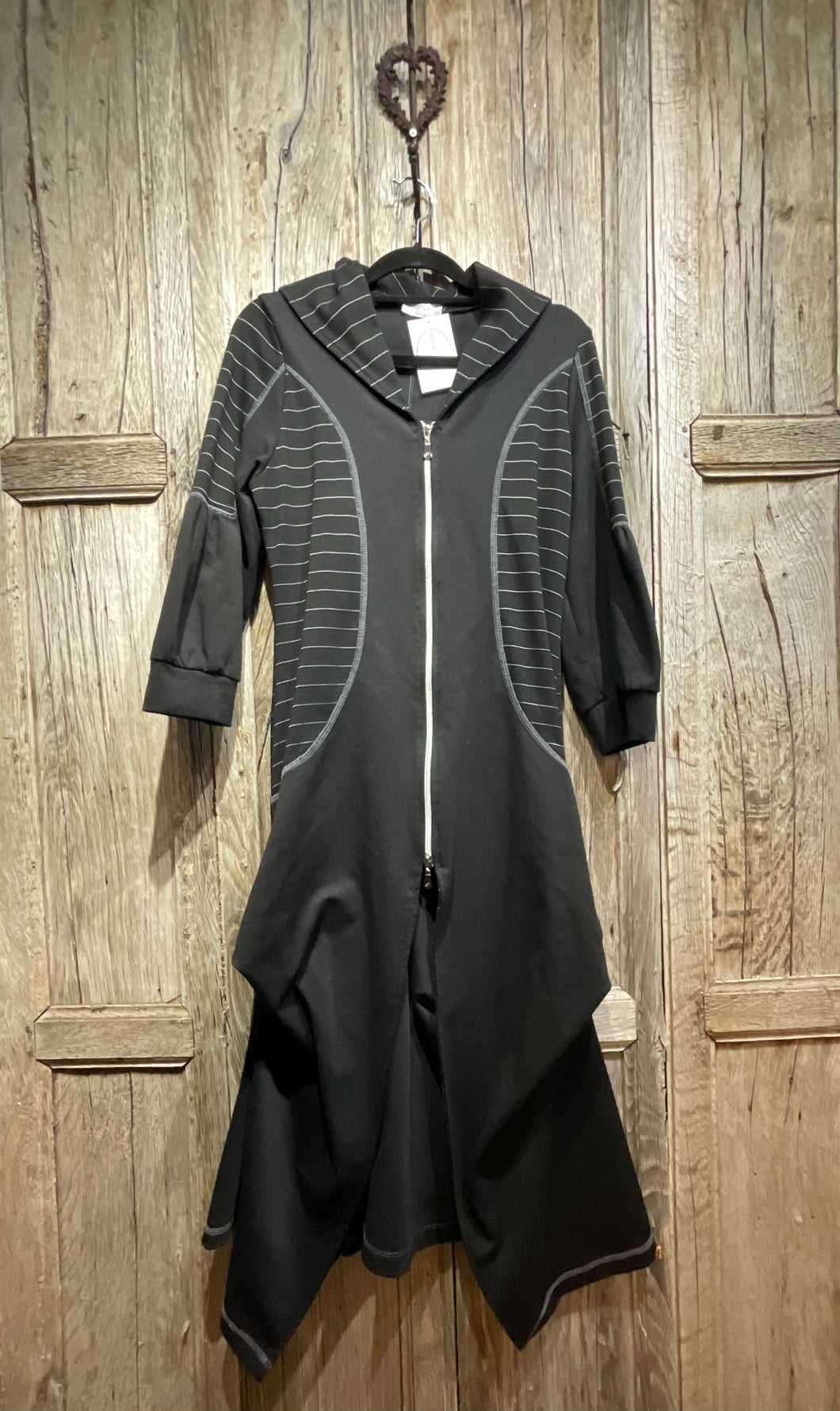 Preloved d.e.c.k. Black & White Jersey Dress/Coat
