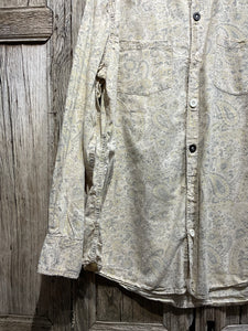 Preloved Magnolia Pearl Grey/Cream Paisley Shirt