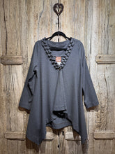 Preloved Out of Xile Navy & Grey Dogtooth Check Jacket