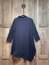 Preloved OFFICINAE Navy Fleece Lined Dress