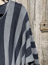 Grizas Grey Striped Linen Jumper 64052-BL506 SS26