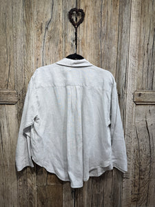 Preloved Plümo Studio Grey Linen Shirt