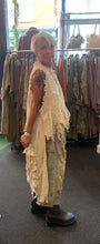 JLS Cream Embroidery Appliqué & Lace Layering Tunic Dress 1106