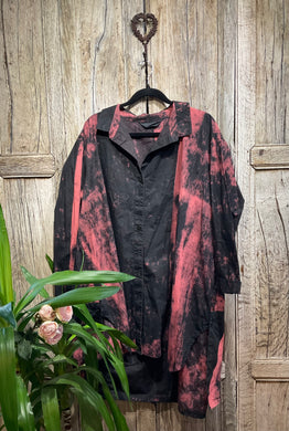 Preloved MOYURU Black & Terracotta Coat/Dress