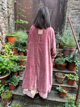 JLS Rose Pink Velvet Coat D49E