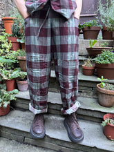 JLS Soft Check Cotton Trousers D51