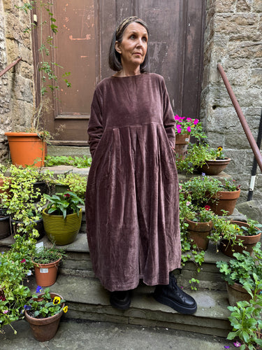 Les Ours Evan Velours Ras Bois De Rose Dress AW25