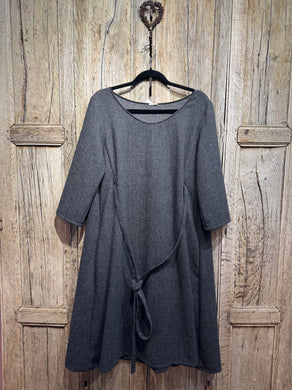 Preloved Apuntob Grey Wool Dress