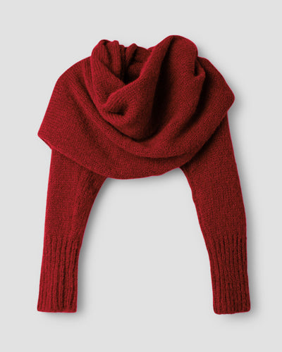 Ewa i Walla Red Bessie Shawl 77604 AW24