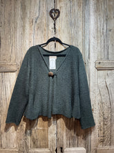 Preloved Shepherds Green Linen Cardi