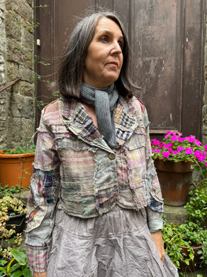 JLS Madras Check Cropped Jacket 1134