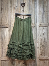Preloved Privatsachen Green Rami Frill Detail Skirt