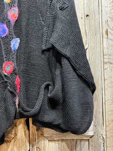 Preloved Zuza Bart Black Knit Tunic Top
