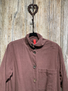 Preloved Needlecord Burgundy Jacket
