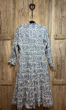 Preloved Daydresses Blue Cotton Print Dress