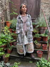 JLS Blue Check Wool Coat D5119