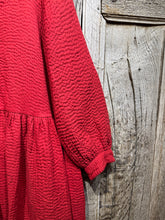 Preloved Cabbages & Roses Red Quilted Tunic