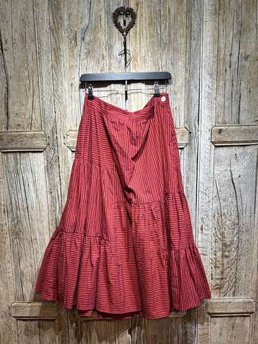 Preloved Toast Red Stripe Skirt