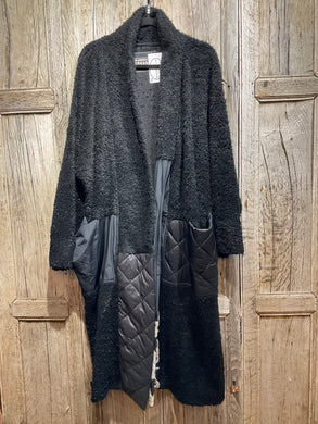 Preloved ALEMBIKA URBAN Wool Bouclè Coat with Padded Big Pockets