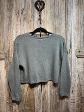 Handknits by ME Recycled Denim Crop Cardigan