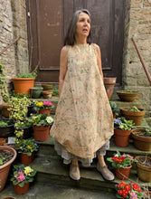 JLS Sleeveless Floral Print Tuck In Dress D13