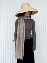 Oats & Rice Weaver Beige Cashmere Scarf OR25-S01