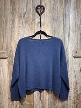 Handknits by ME Blue Recycled Denim Slouchy Cardigan