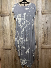 Preloved NO LABEL, Grey and White Pattern Dress