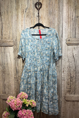 Preloved EWA i WALLA, Blue Floral Print Dress