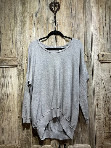 Preloved SUZY D Long Grey Sweater