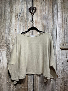 Preloved MAMA B Long Sleeve Top -Sand