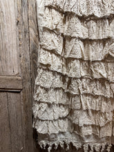 JLS Cream Embroidery Appliqué & Lace Layering Tunic Dress 1106