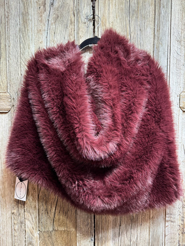 Preloved Rundholz BL Burgundy Fur Stole