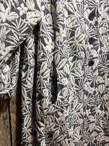 Preloved Sahara Cotton Mix Grey & White Floral Duster Coat