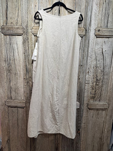 Preloved Lurdes Bergada Linen Pinafore Dress BNWT