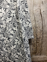Preloved Sahara Cotton Mix Grey & White Floral Duster Coat